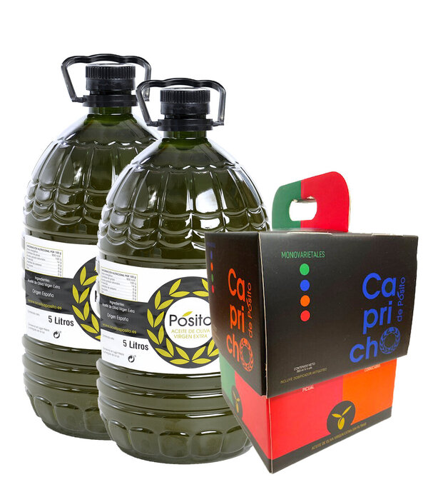 Pack 2x5 L Virgen Extra + Pack Gourmet