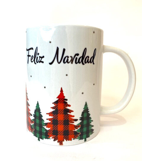 Taza Navideña- Arbolitos Navidad