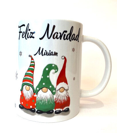 Taza Navidad - Gnomos